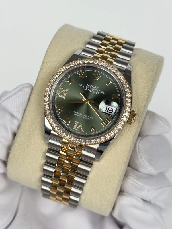 Rolex 36 mm, Oystersteel, yellow gold and diamonds 126283rbr-0011 3