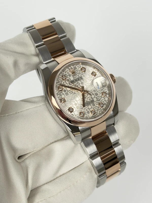 Rolex 36 MM STEEL AND EVEROSE GOLD 116201-0077 2
