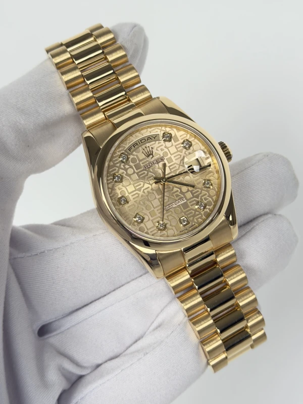 Rolex 36mm Yellow Gold 118208-0109 2