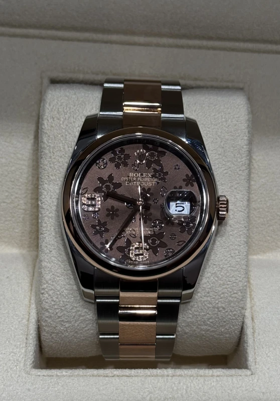 Rolex 36mm Steel and Everose Gold 116201-0105 2