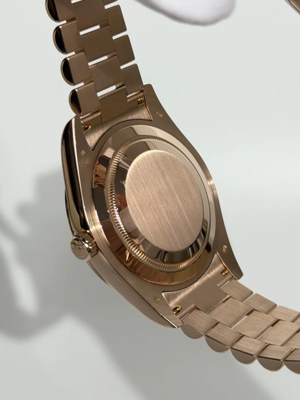 Rolex II 41mm Everose Gold 218235 Black Diamonds 5