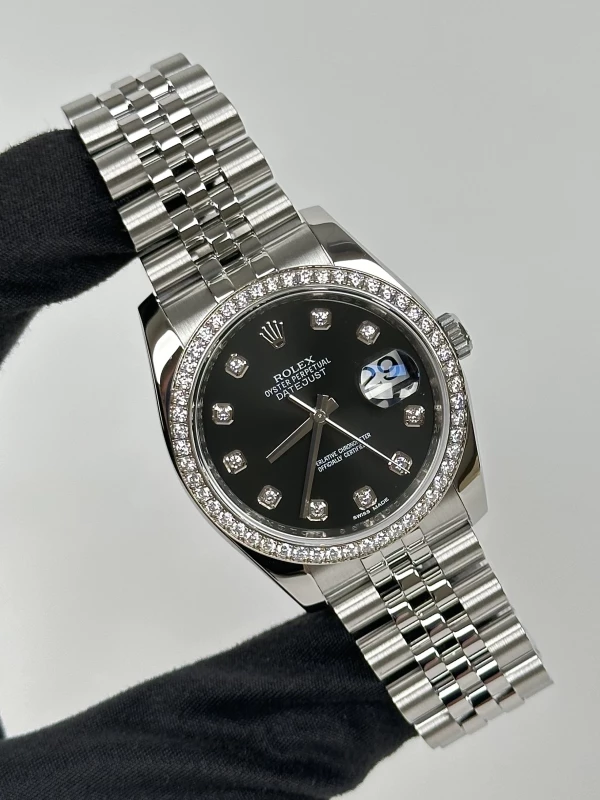 Rolex 36 mm, Oystersteel, white gold and diamonds 116244-0014 2
