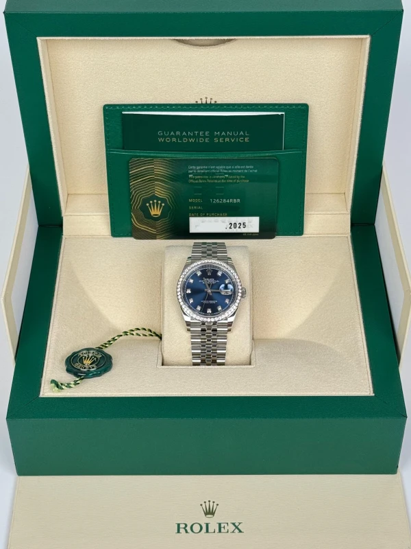 Rolex 36mm Steel and White Gold 126284rbr-0029 5
