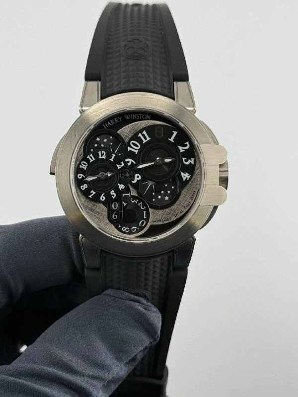 Harry Winston Collection Dual Time Monochrome OCEATZ44ZZ008 2