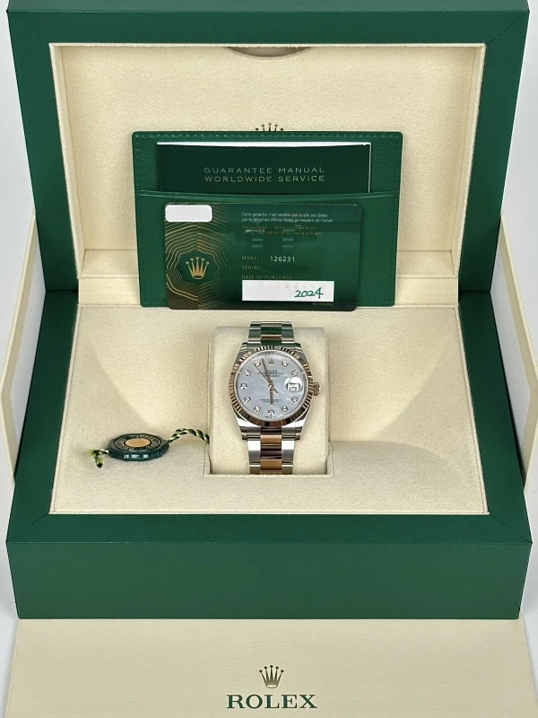 Rolex 36mm Steel and Everose Gold 126231-0022 5