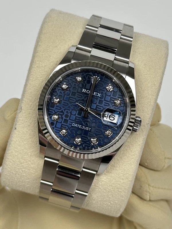 Rolex 36mm Steel and White Gold 126234-0012 4