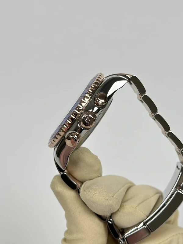 Rolex II 44mm Steel and Everose Gold 116681 White 4