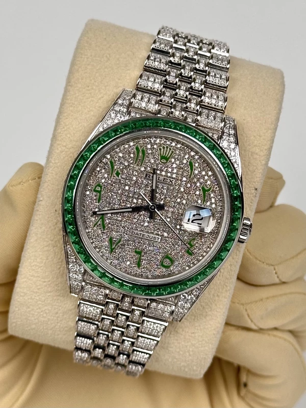 Rolex 41 mm 126300FIX emerald 4
