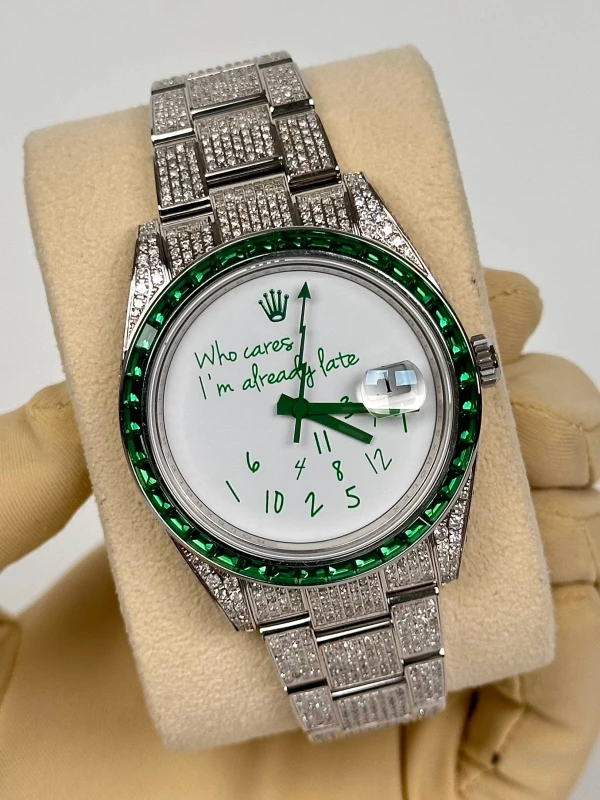 Rolex 41 mm 126300FIX emerald 3
