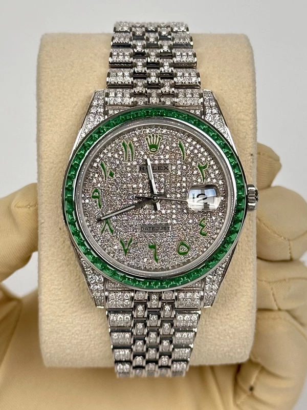 Rolex 41 mm 126300FIX emerald 2