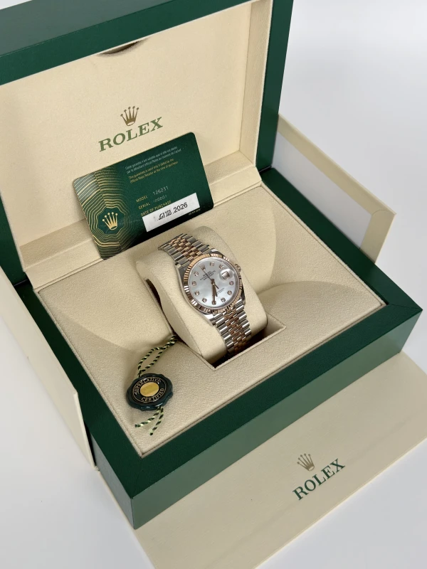 Rolex 36mm Steel and Everose Gold 126231-0021 5