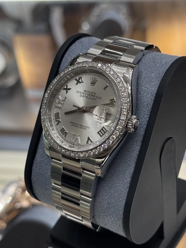 Rolex 36mm Steel and White Gold 126284rbr-0022 4