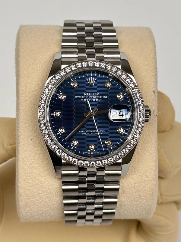 Rolex 36mm Steel and White Gold 126284rbr-0049 2