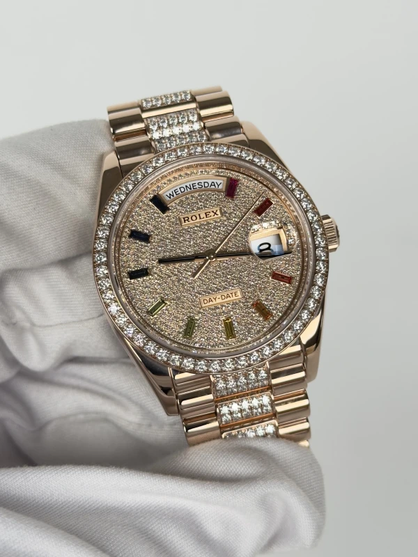 Rolex 36mm Everose Gold 128345rbr-0043 3
