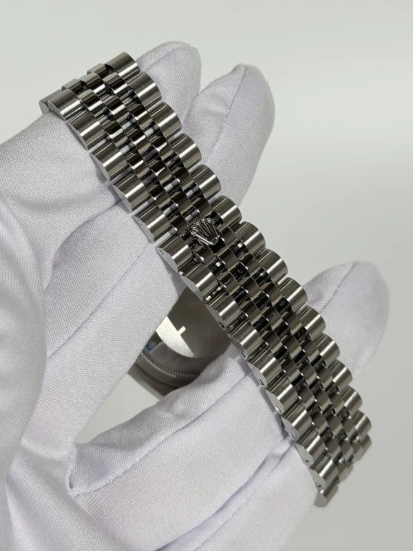 Rolex 36mm Steel and White Gold Pink Floral 116244-0004 3