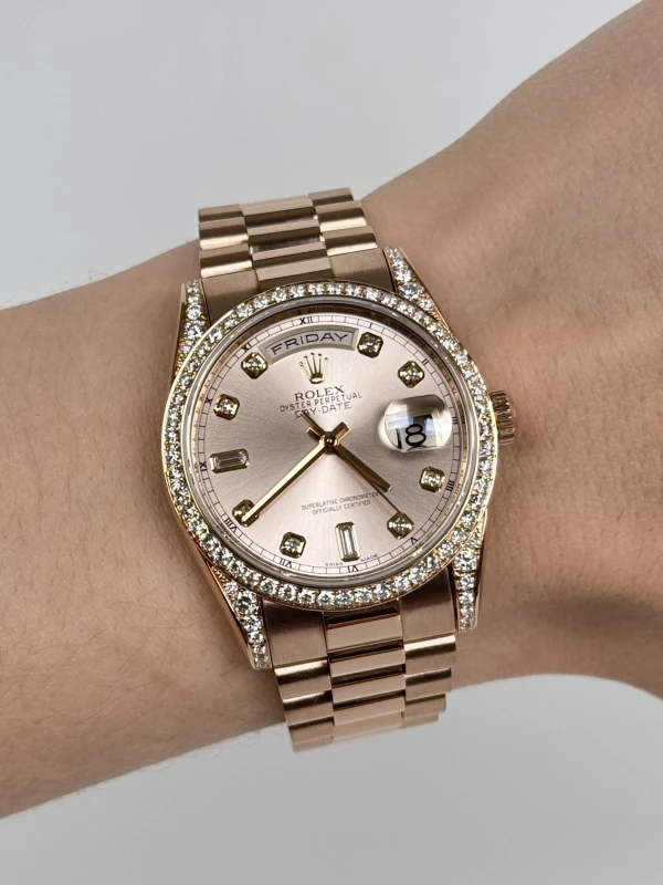 Rolex 36mm Everose gold 118235 8