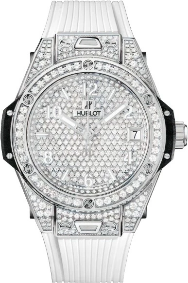 One Click Steel Full Pave 39mm