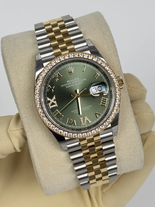 Rolex 36 mm, Oystersteel, yellow gold and diamonds 126283rbr-0011 3