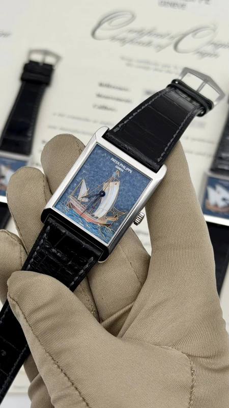 Patek Philippe Rare Handcrafts with Cloisonné Enamel Barque 5076P Set 6