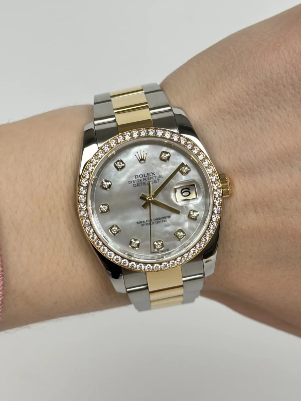Rolex 36mm Steel and Yellow Gold 116243 7