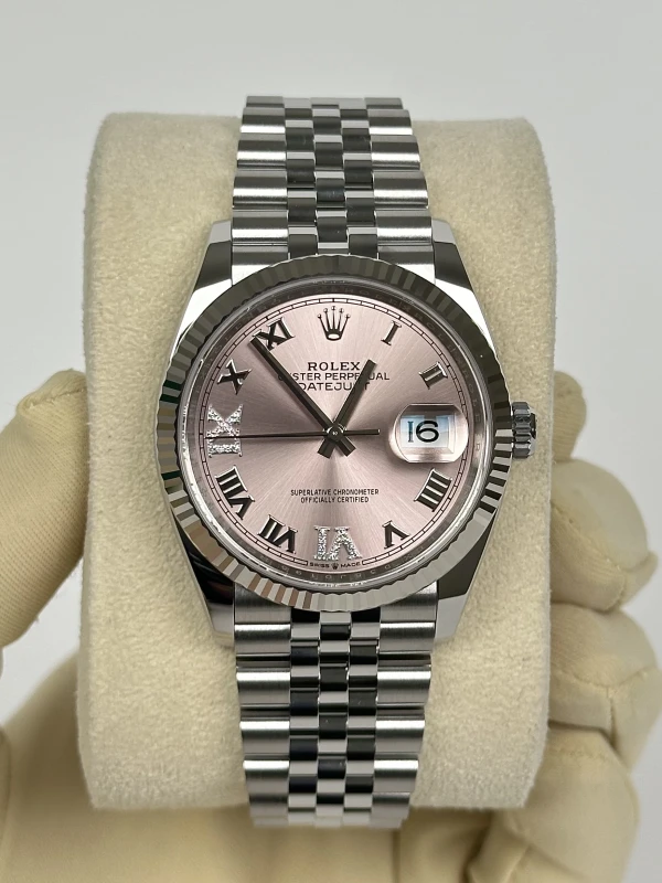 Rolex 36 mm Steel and White Gold 126234-0031 2