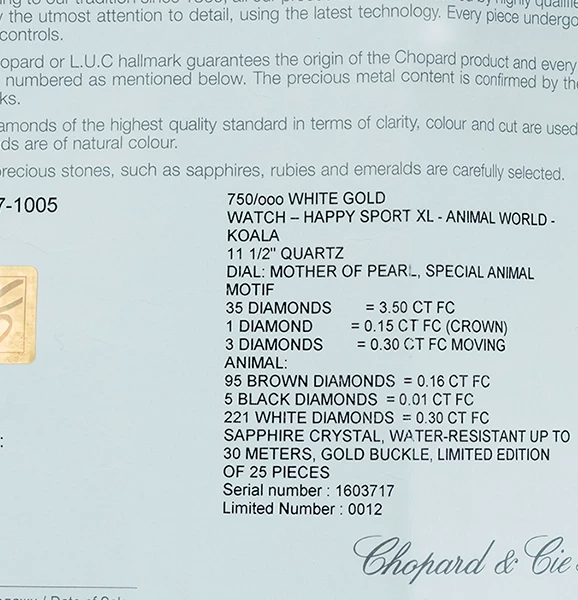 Chopard Animal World koala 137707-1005 3