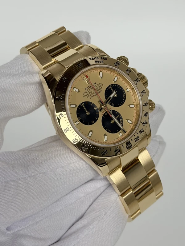 Rolex Cosmograph 40mm Yellow Gold 116528-Gold&Black 2