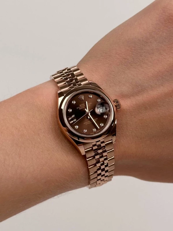 Rolex Lady 28mm Everose Gold 279165-0004 8