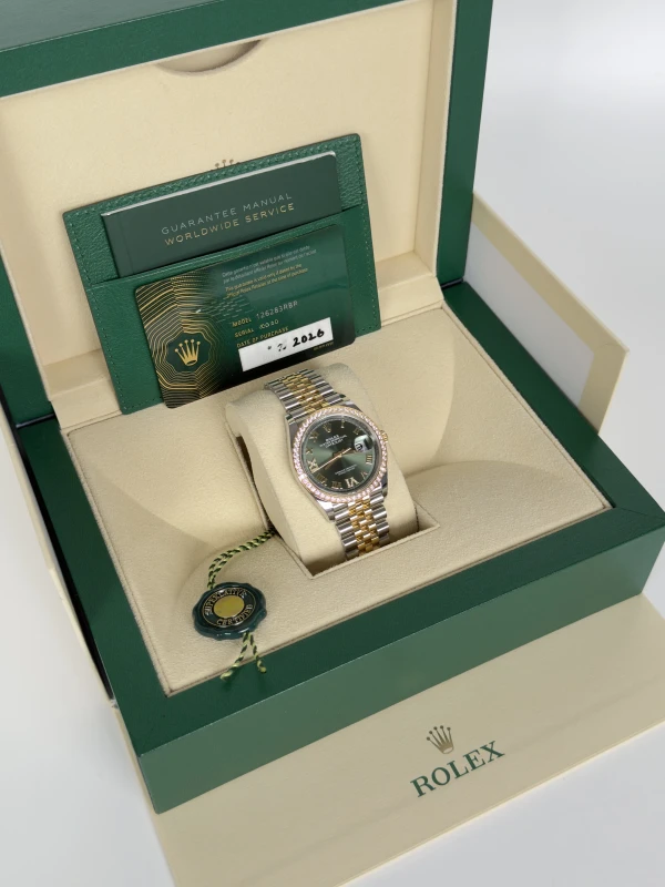 Rolex 36 mm, Oystersteel, yellow gold and diamonds 126283rbr-0011 5