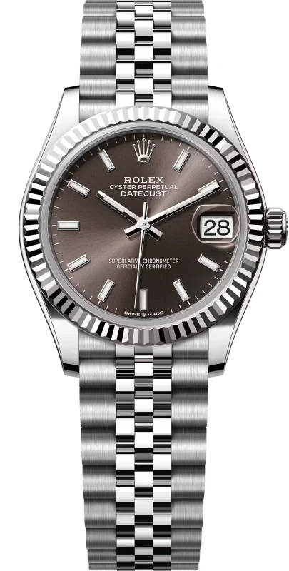 Steel and White Gold 31 mm