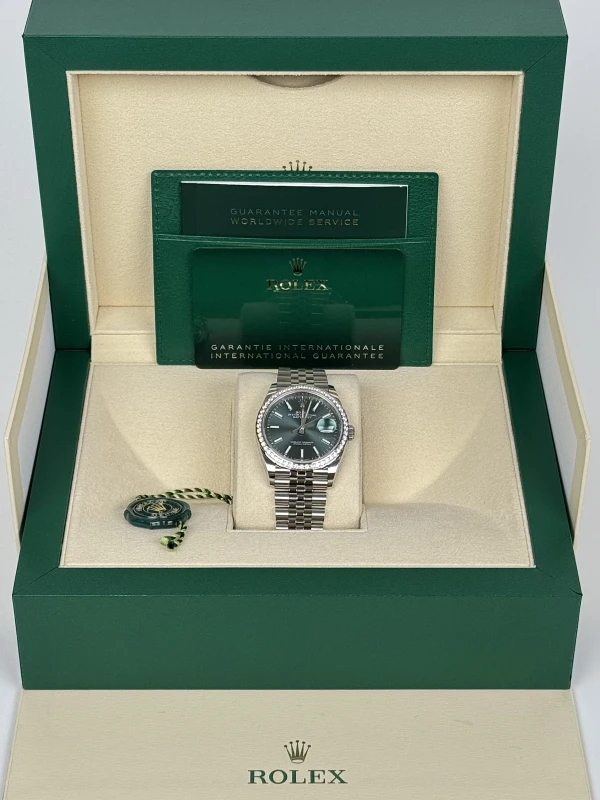 Rolex Datejust 36mm Steel and White Gold 126284rbr-0043 5
