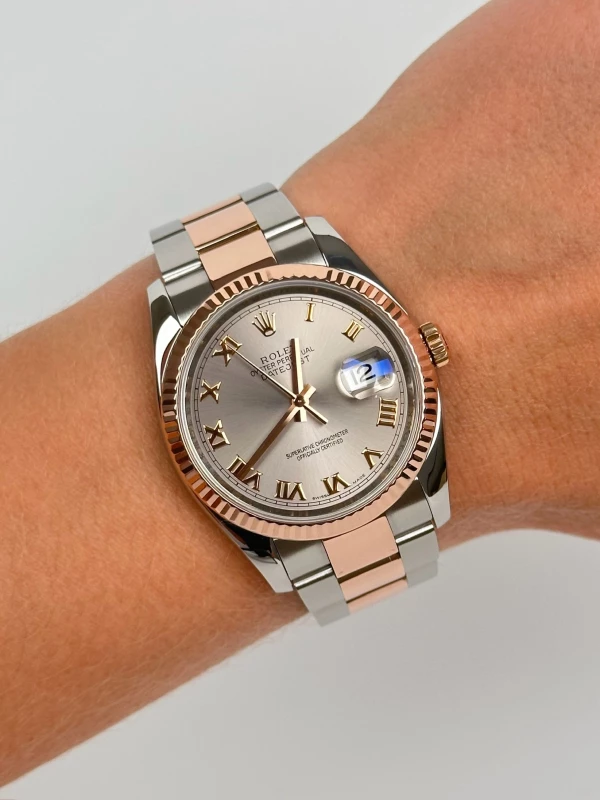 Rolex 36mm Steel and Everose Gold 116231-0069 8