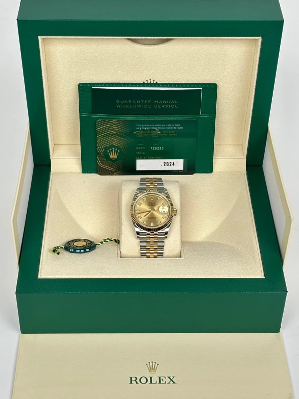 Rolex 36 MM, OYSTERSTEEL AND YELLOW GOLD 126233-0017 5