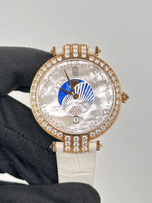 Harry Winston Moon Phase 36mm PRNQMP36RR001 2