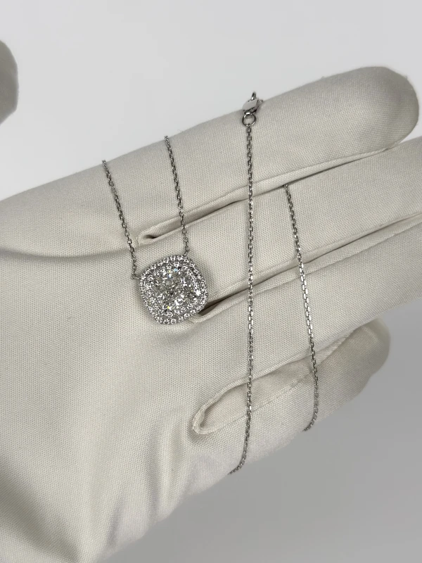 No name ПОДВЕСКА CUSHION DIAMOND 3.02CT H/VVS2 GIA 3.02CT H/VVS2 3