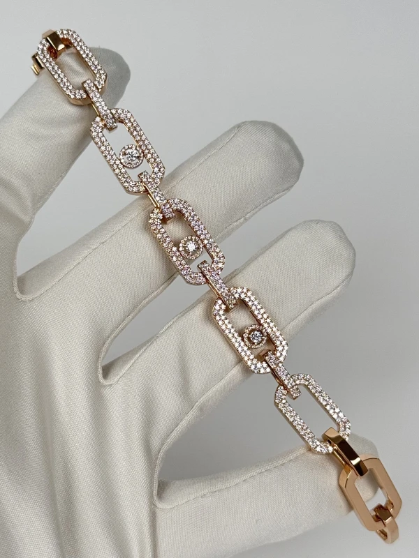 MESSIKA So Move XL Pavé Bracelet Diamant Or Rose 12942-pg 2
