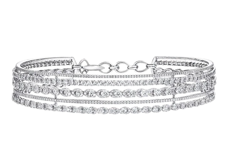 Graff Gateway Five Row Diamond Choker Necklace