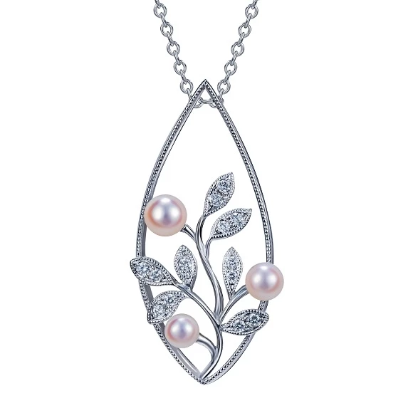 Mikimoto PEARL & DIAMOND PENDANT Mikimoto