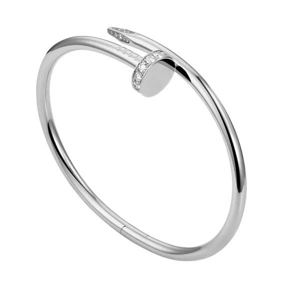 JUSTE UN CLOU BRACELET, WHITE GOLD, DIAMONDS (SIZE 16)