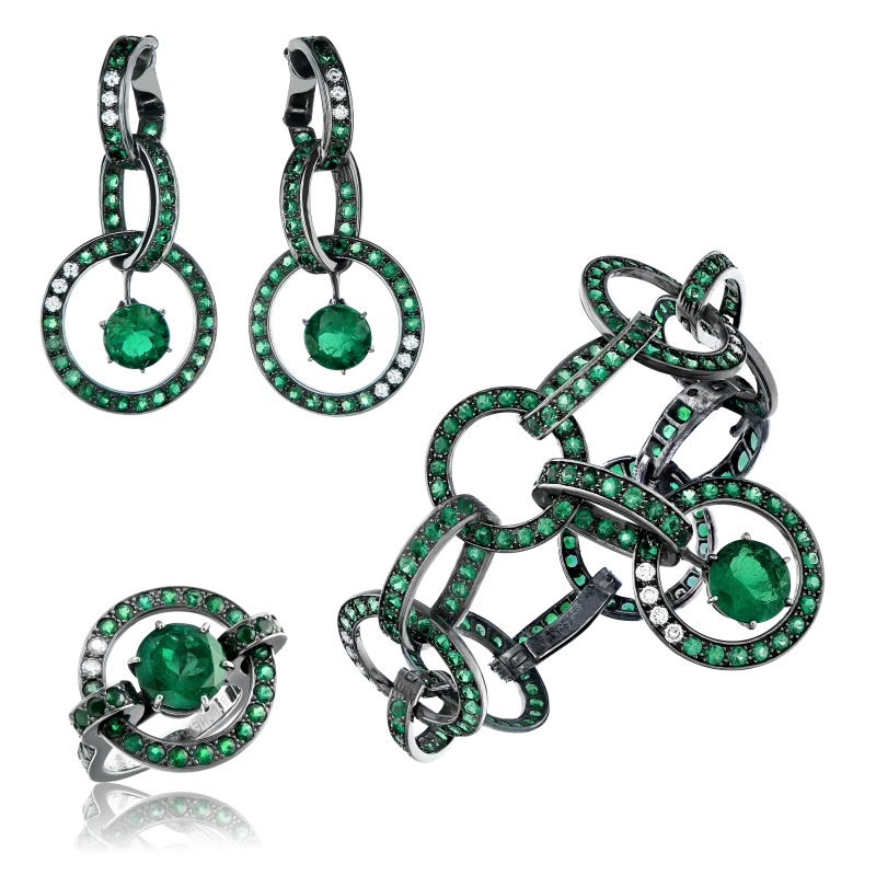 DESDEMONA EMERALD 11.39 CT SET