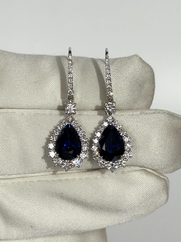Mercury SAPPHIRE 3.23 - 3.07 CT EARRINGS (GRS) ME20096WS 3
