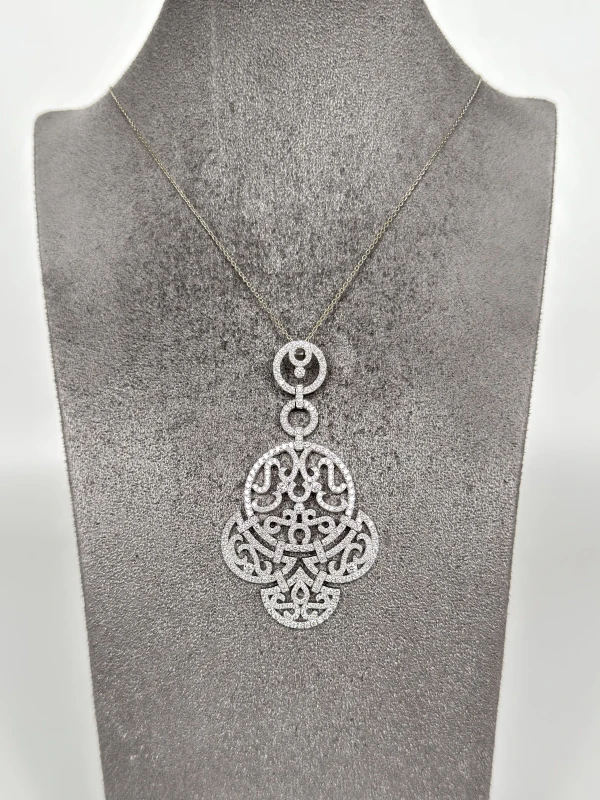 Jacob & Co LACE COLLECTION PENDANT WHITE GOLD 91636676 3