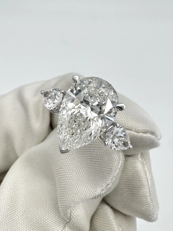 Earrings without a brand PEAR DIAMOND 3.09ct H/SI1 RING (GIA) NN3.09ct H/SI1 3