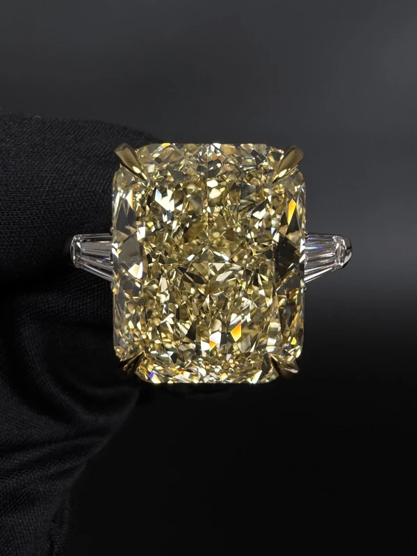 СЕРЬГИ NO NAME Yellow Diamond 25.08 CT Fancy Yellow/VVS2 Ring 25.08 ct fancy ellow 2