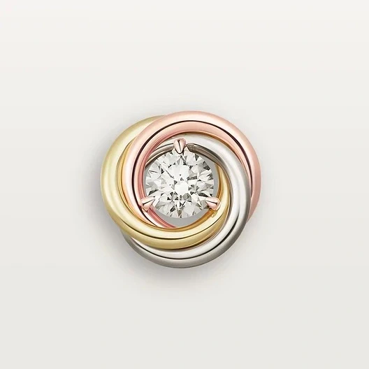 Cartier TRINITY STUD EARRINGS, BRILLIANT-CUT DIAMONDS B8301459 3