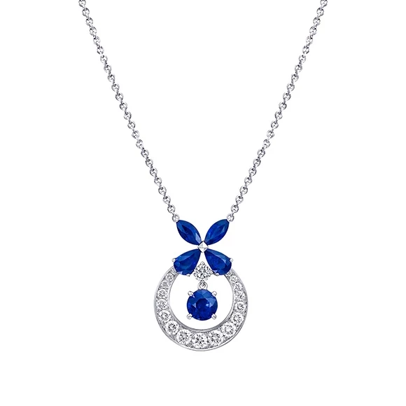 CLASSIC SAPPHIRE BUTTERFLY PENDANT