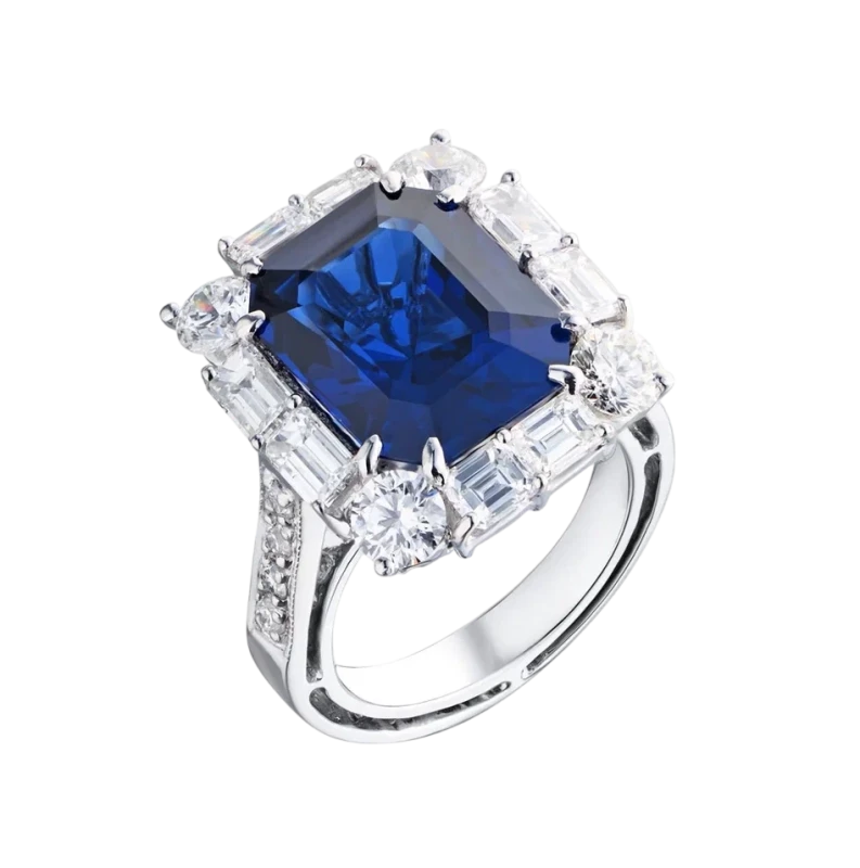 SAPPHIRE 9.33 CT VIVID TO DEEP BLUE (GRS)