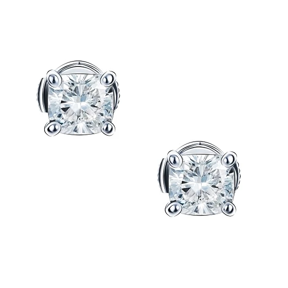 Earrings without a brand С БРИЛЛИАНТАМИ 1.02 CT N/VS2-1.06 CT K/I1 1.02 CT N/VS2-1.06 CT K/I1