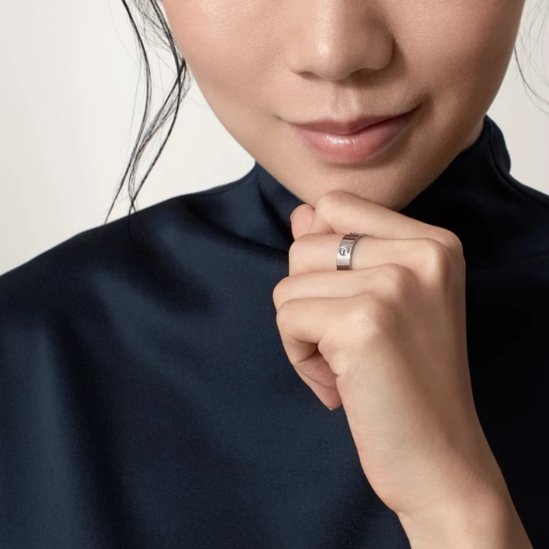 Cartier LOVE RING, WHITE GOLD (SIZE 53) B4084753 2