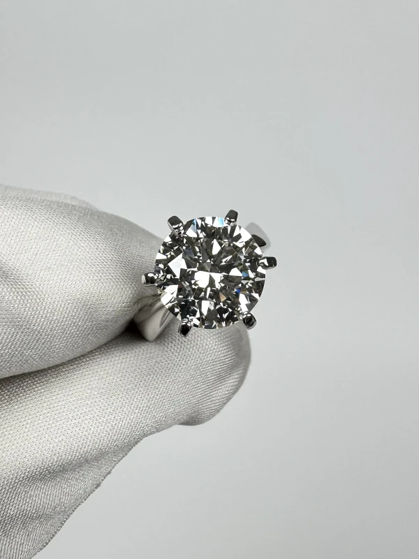 No name ROUND DIAMOND 5.10 CT J/VS1 RING (GIA) NN5.10J/VS1 4